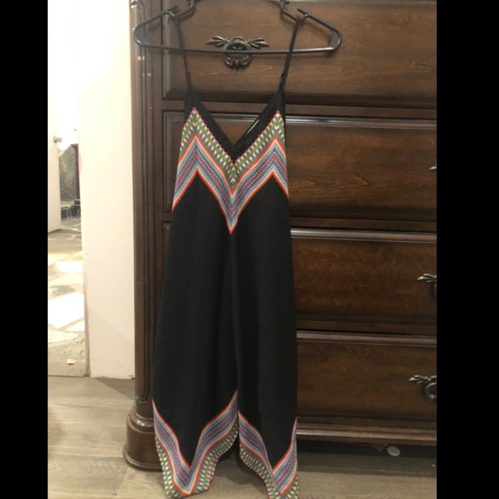 Black flowy bandana style women’s casual dress